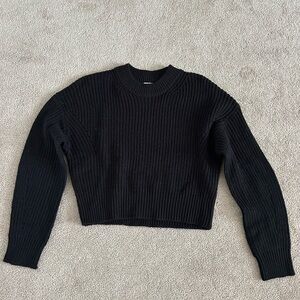 Garage Black Crew Neck Sweater